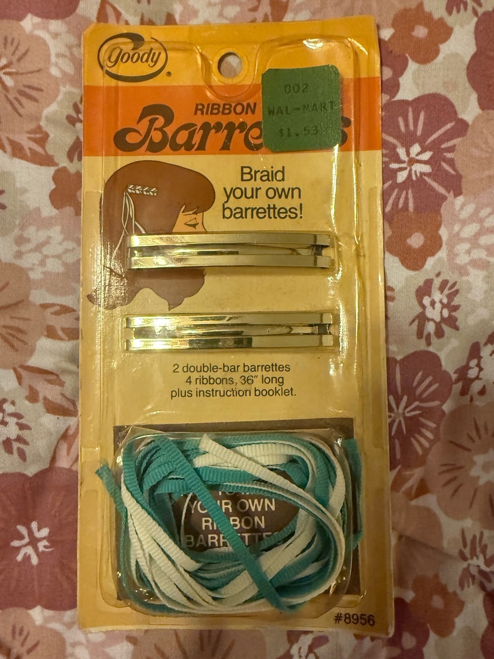 Vintage 1980s Goody’s ribbon barrette set new in package